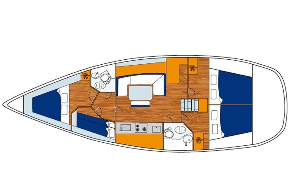 Velero Beneteau Cyclades 43.4 Bateau-hôtel *